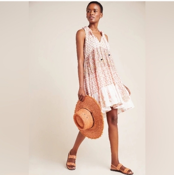 New Ro's Garden - Sofia Floral Cover up Tunic Dress 🌻 Small - Picture 1 of 5